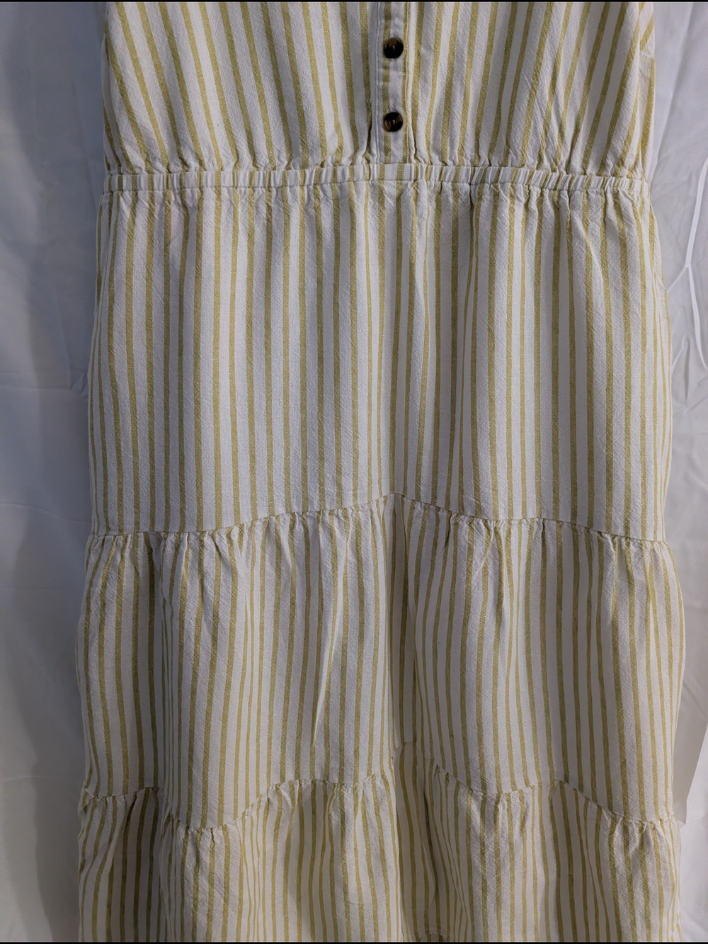 Sonoma Yellow and White Striped Maxi Dress - Picture 9 of 10